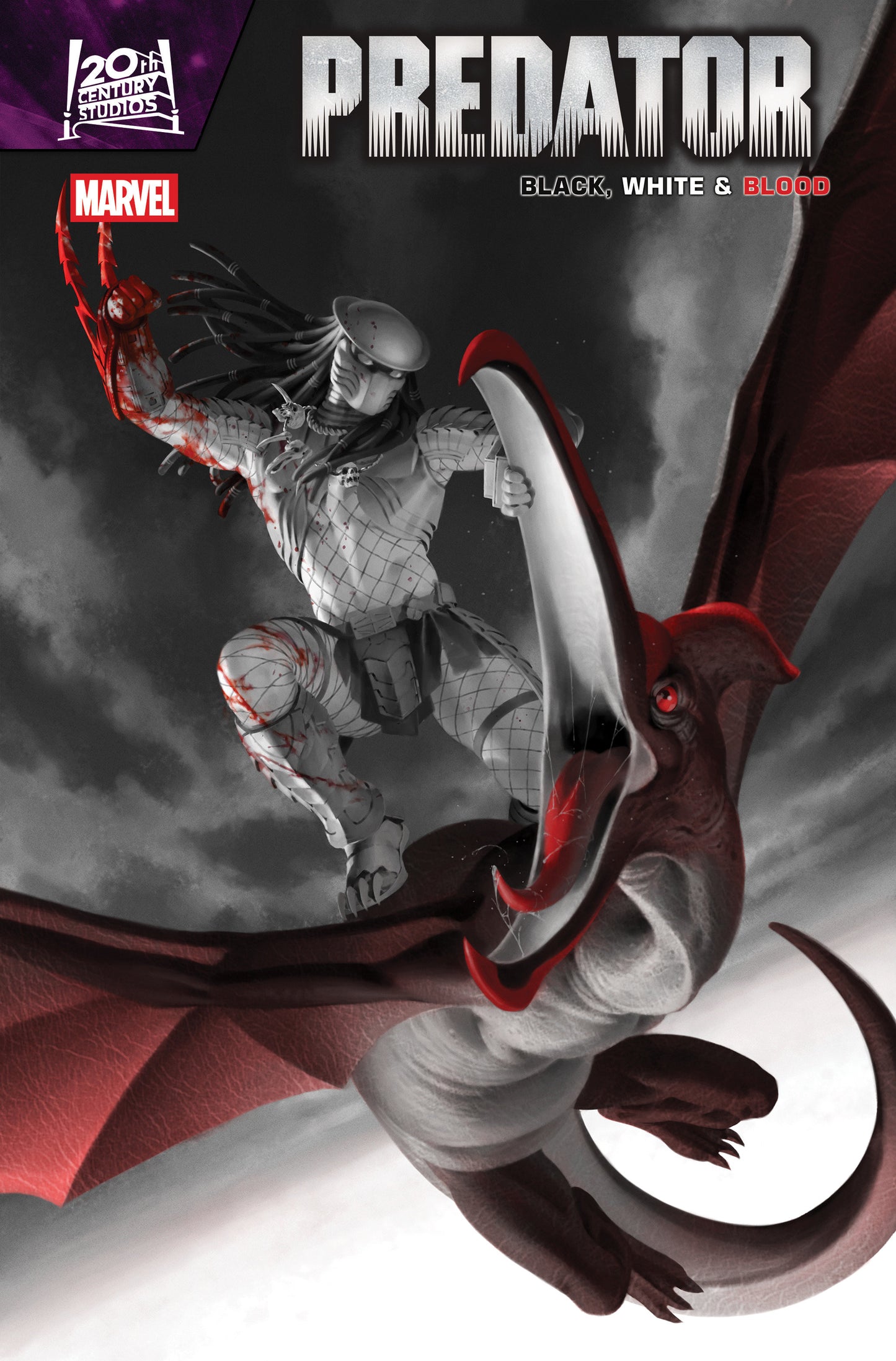 PREDATOR: BLACK, WHITE & BLOOD #4 JUNGGEUN YOON VARIANT