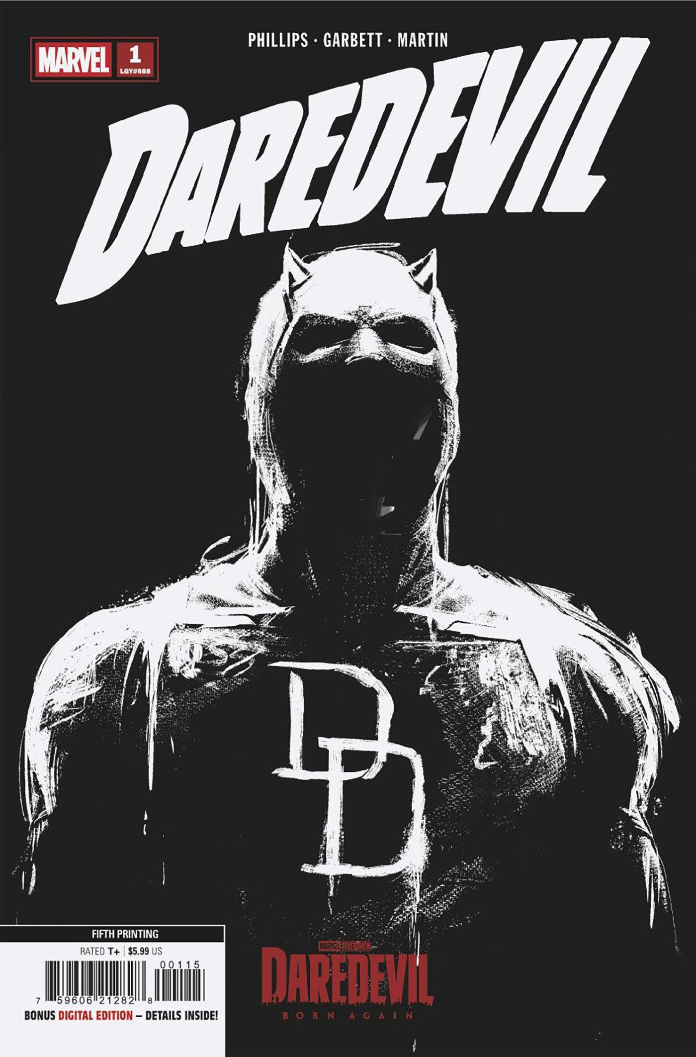 Daredevil #1 Marvel Television 5th Printing Variant PRESALE 8/26