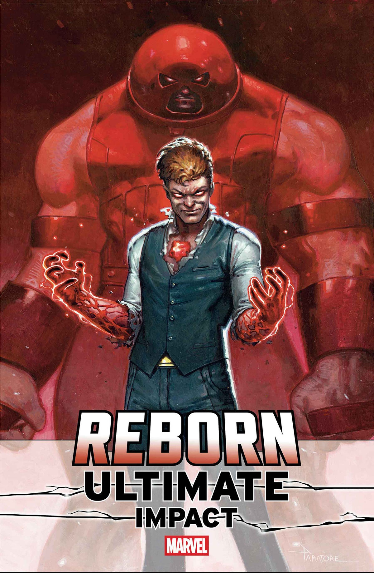 Comic book cover of 'Ultimate Impact: Reborn #4 Davide Paratore Variant'