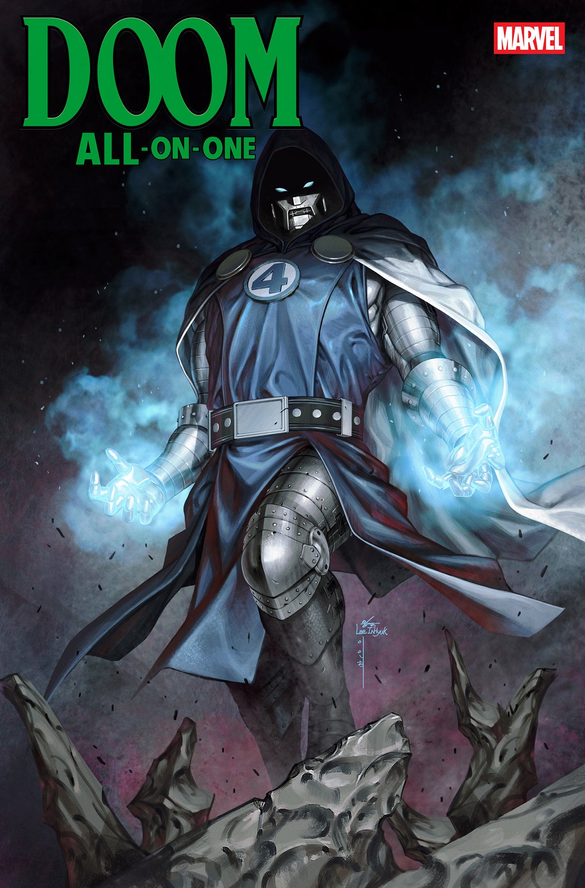 Comic book cover of 'Doom All On One #1 Inhyuk Lee Variant'
