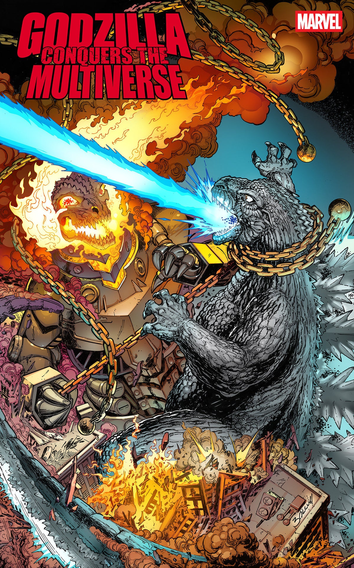 Godzilla Conquers The Multiverse #3 Mark Bagley Heisei vs. Marvel PRESALE 9/30