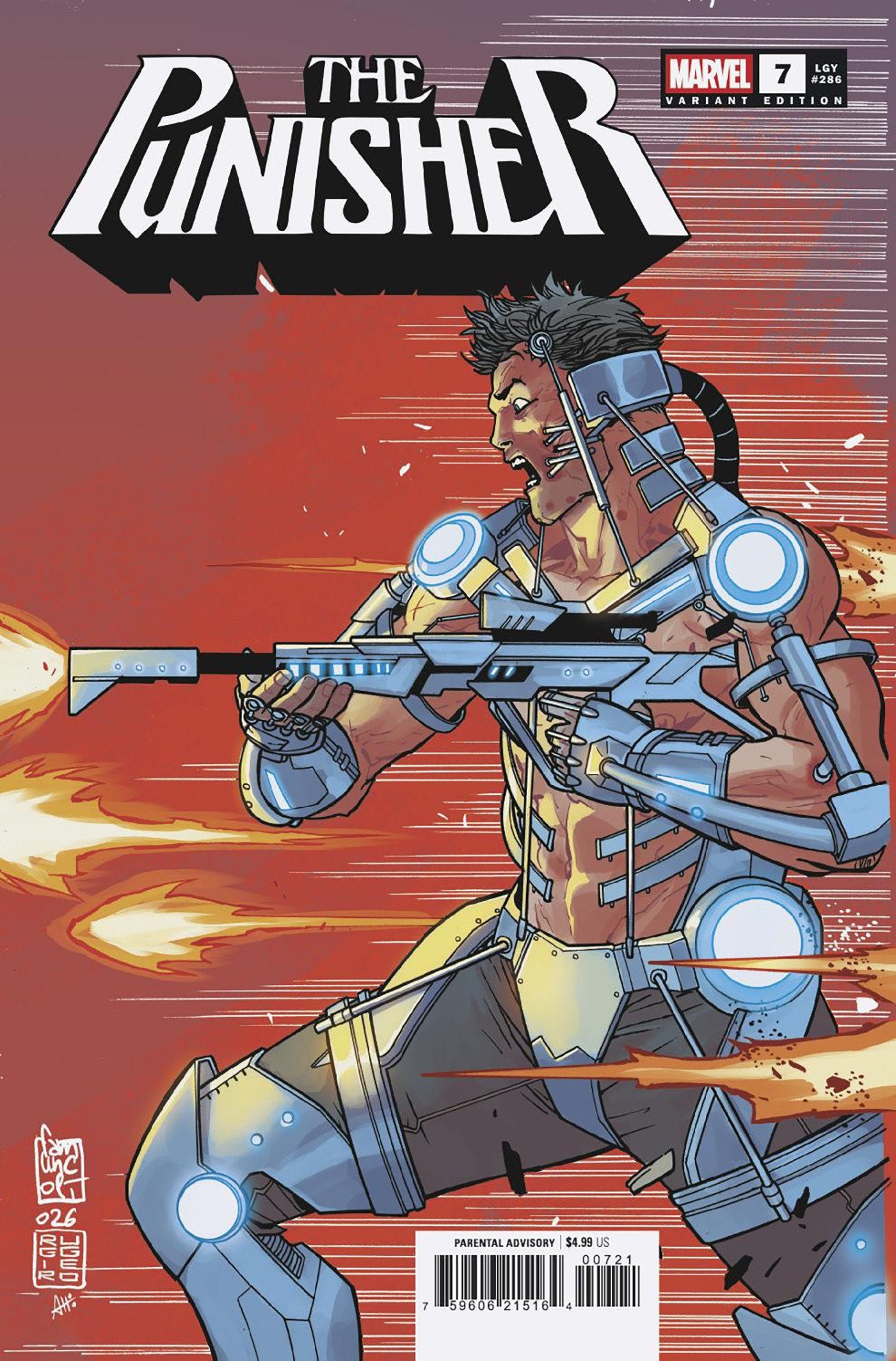 Punisher #7 Giuseppe Camuncoli 2 Part Connecting Variant