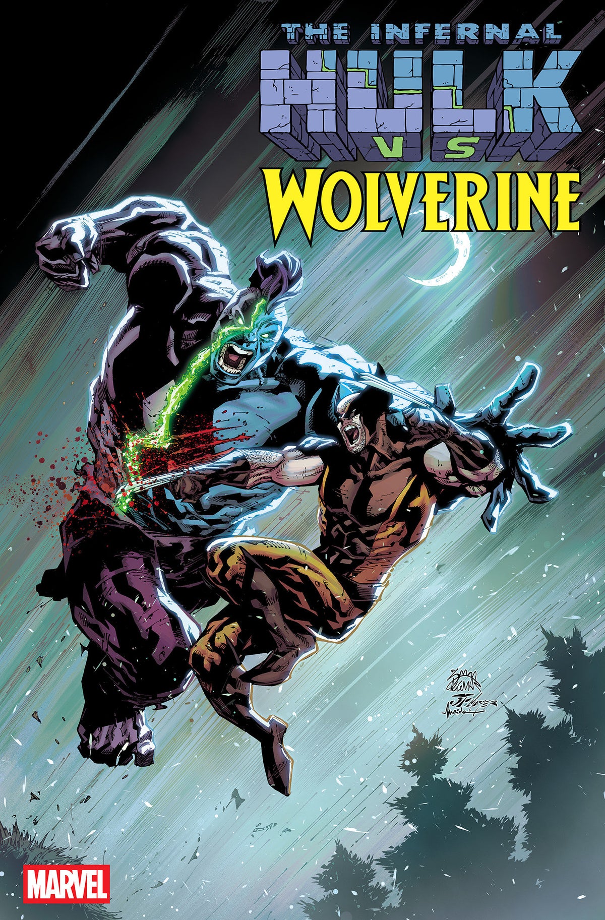Comic book cover of 'Infernal Hulk vs. Wolverine #1 Ryan Stegman Variant'