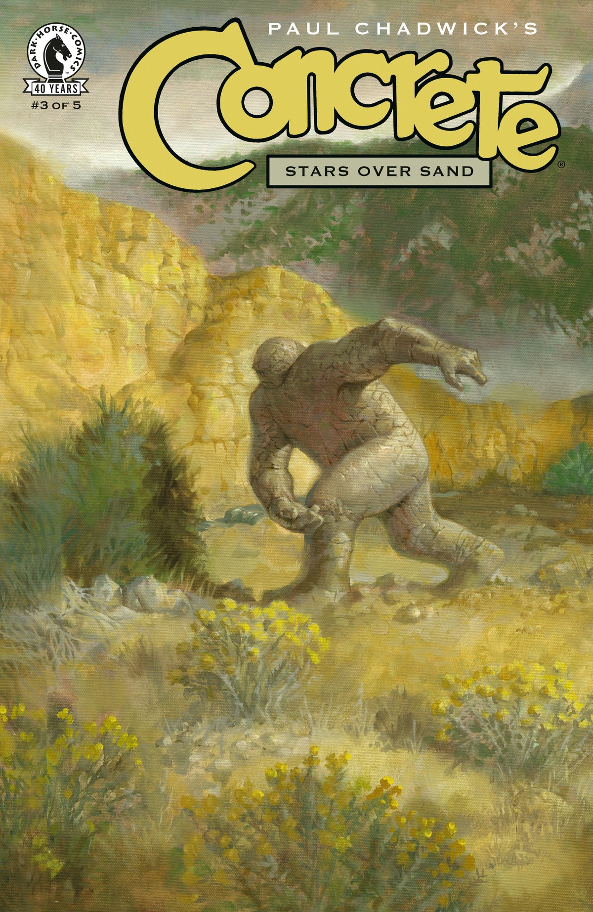 Comic book cover of 'Concrete: Stars Over Sand #3 (Cover A) (Paul Chadwick) PRESALE 8/26'