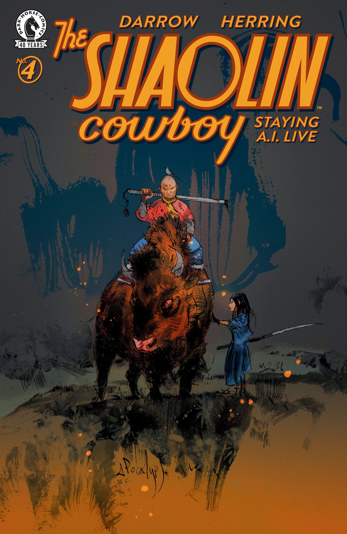 Shaolin Cowboy: Staying A.I.Live #4 Cover C Nicolas Nemiri