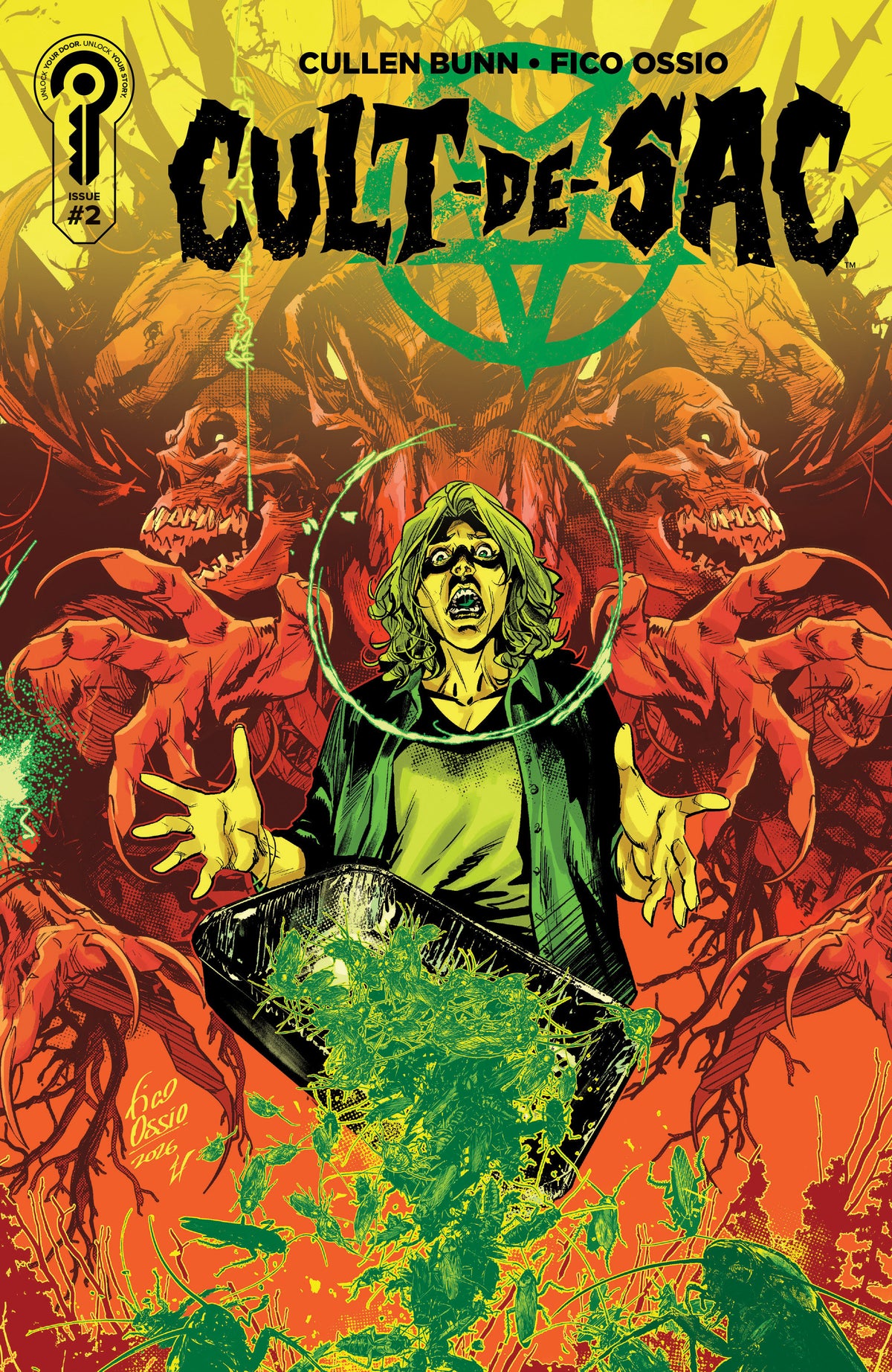 Comic book cover of 'Cult-de-Sac #2 Cover A Fico Ossio'
