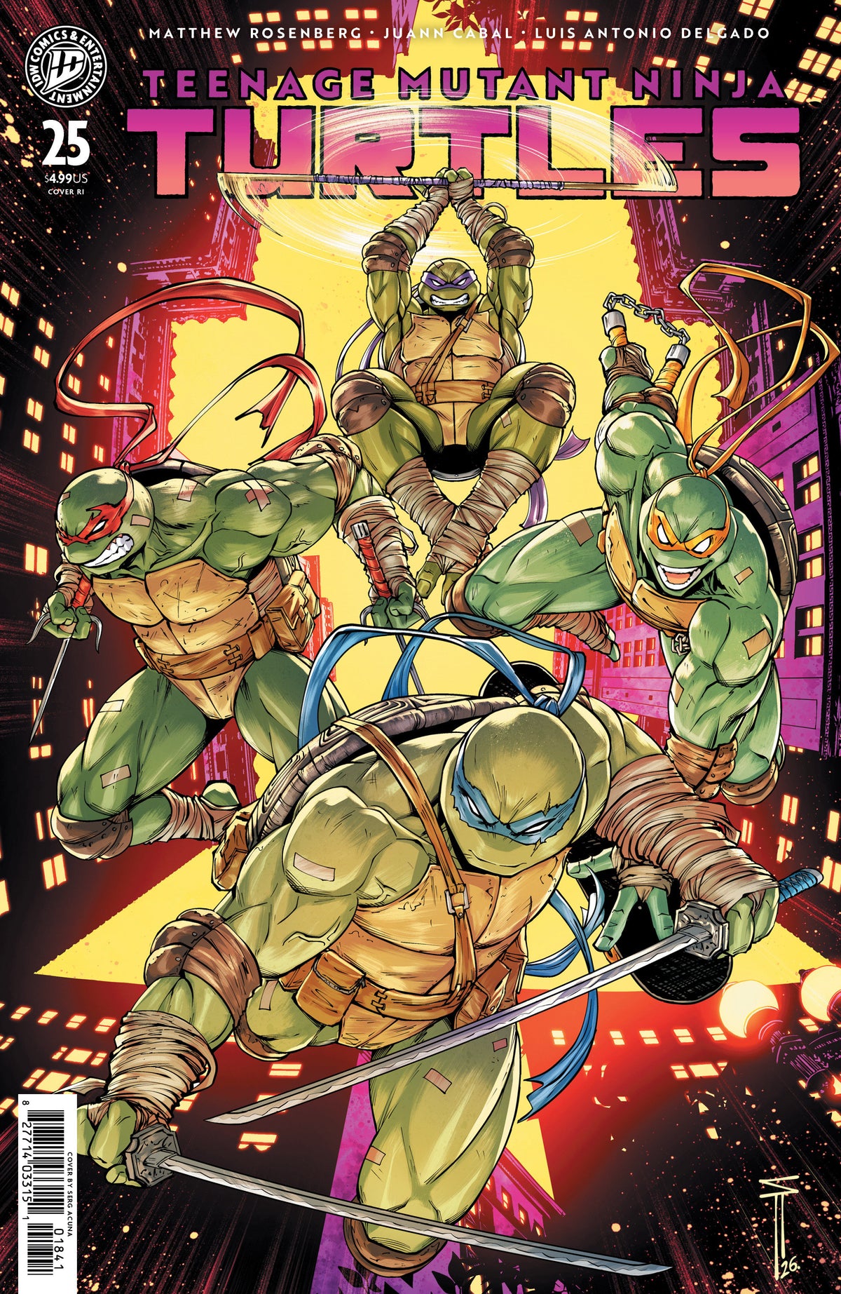 Teenage Mutant Ninja Turtles (2024) #25 Cover I 1:50 Serg Acuña