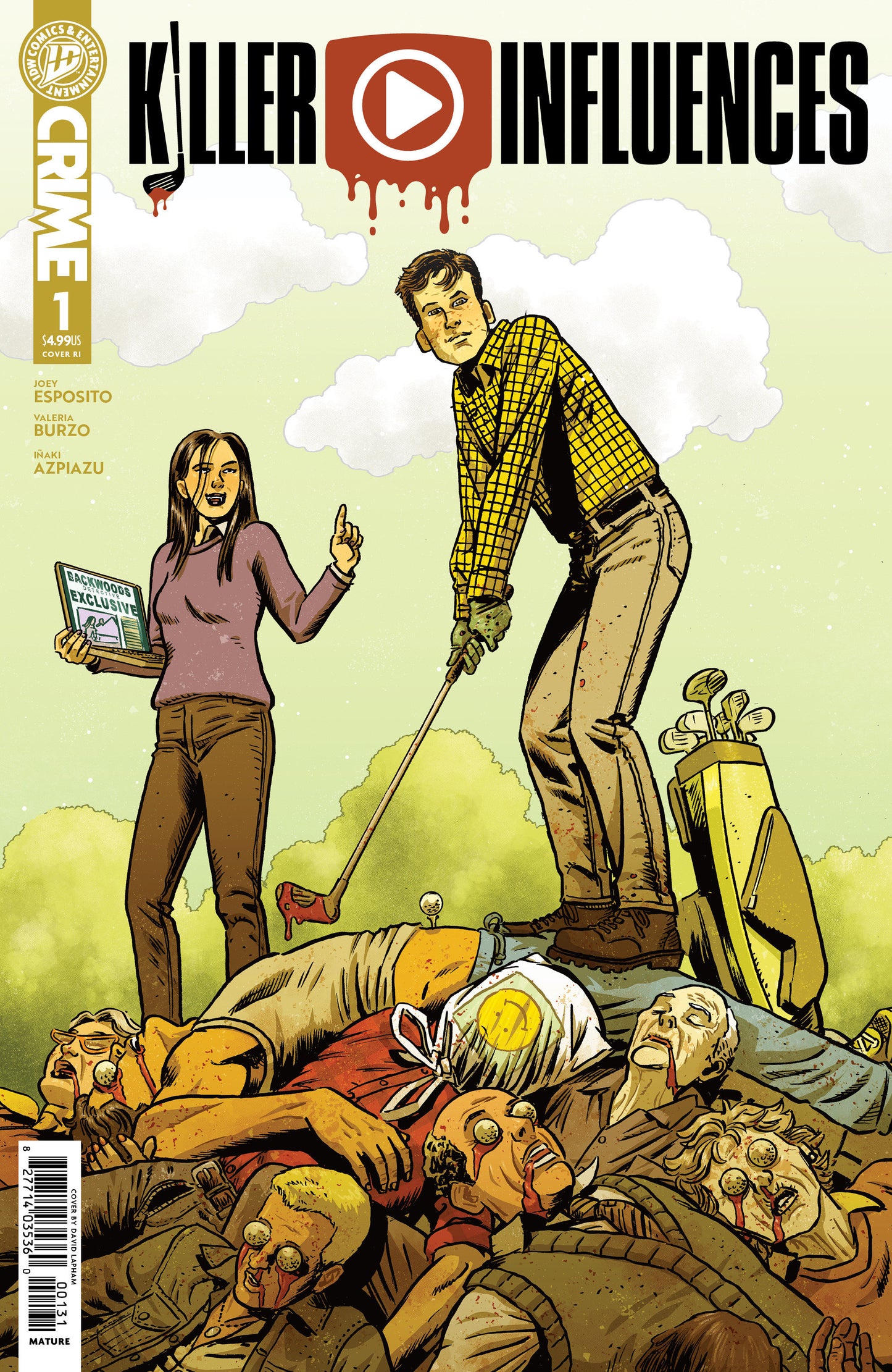 Killer Influences #1 Variant Ri (15) (Lapham) Inc 1:15