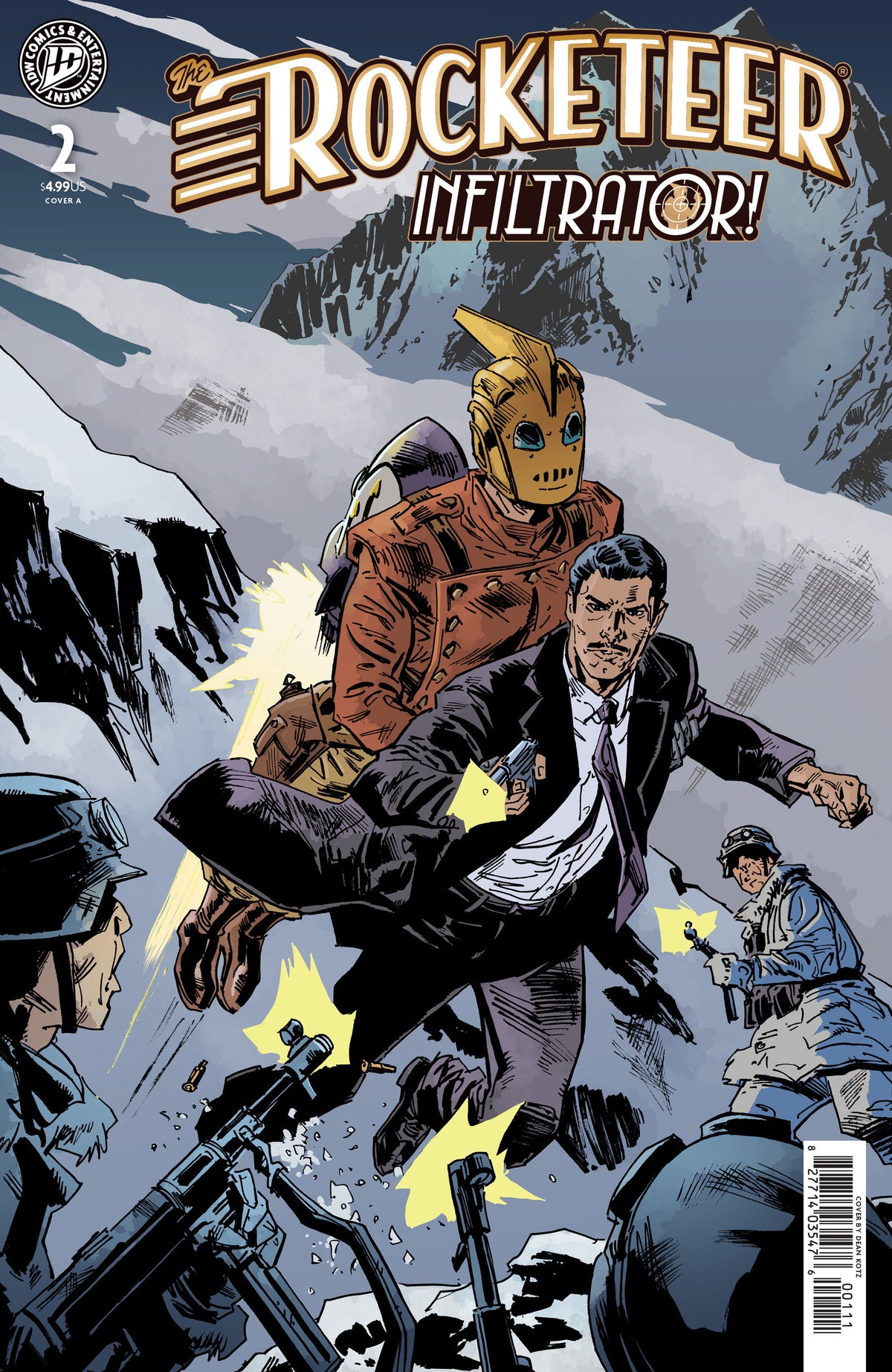 Comic book cover of 'The Rocketeer: Infiltrator! #2 Cover A (Kotz) PRESALE 8/26'