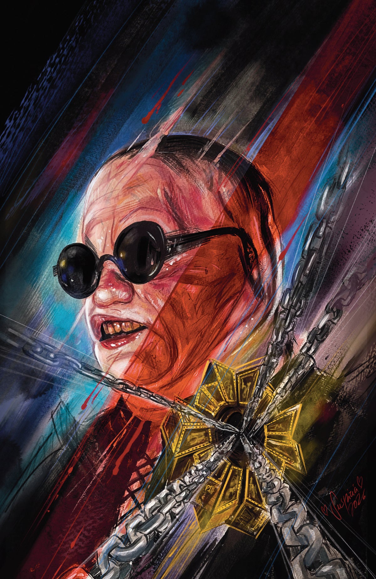 Comic book cover of 'Hellraiser: Resurrections - Hell's Council #1 F Unlimited Variant (Full Art, Vilchez)'
