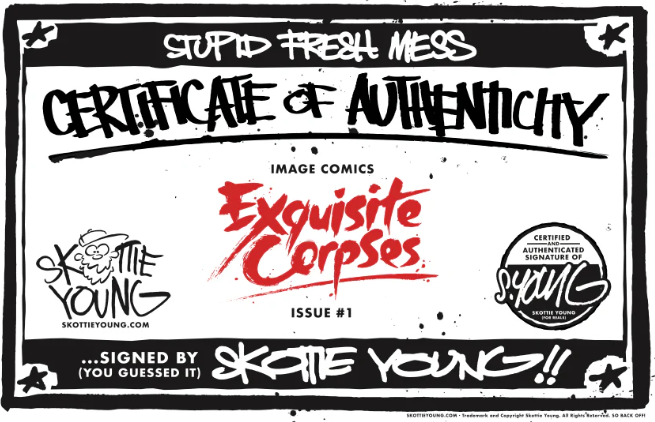 Exquisite Corpses #1 Skottie Young Exclusive LTD 750 Signed with COA