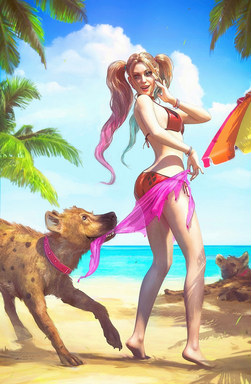 Harley Quinn #40 Tiago Da Silva Coppertone exclusive virgin variant cover