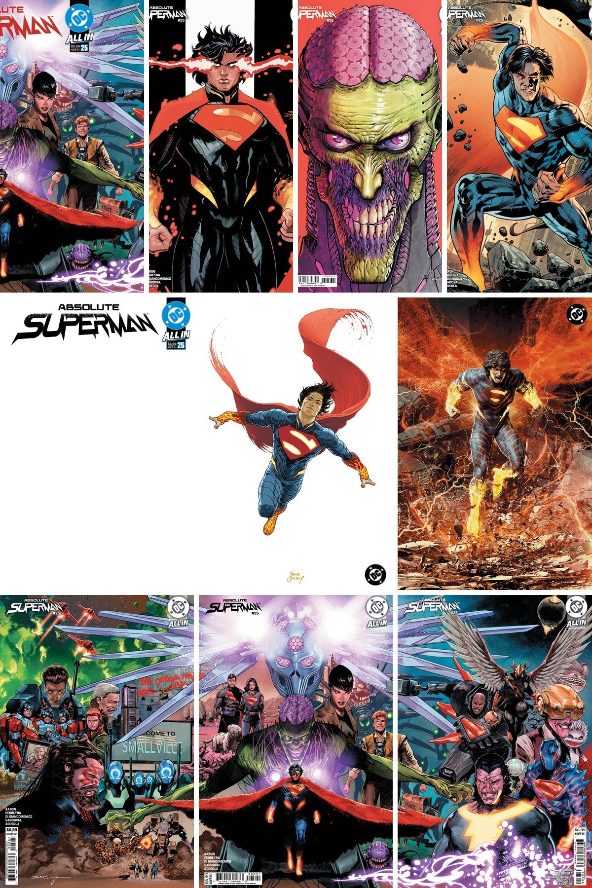 Absolute Superman #25 All 10 Covers Bundle 25% Off (A-J)