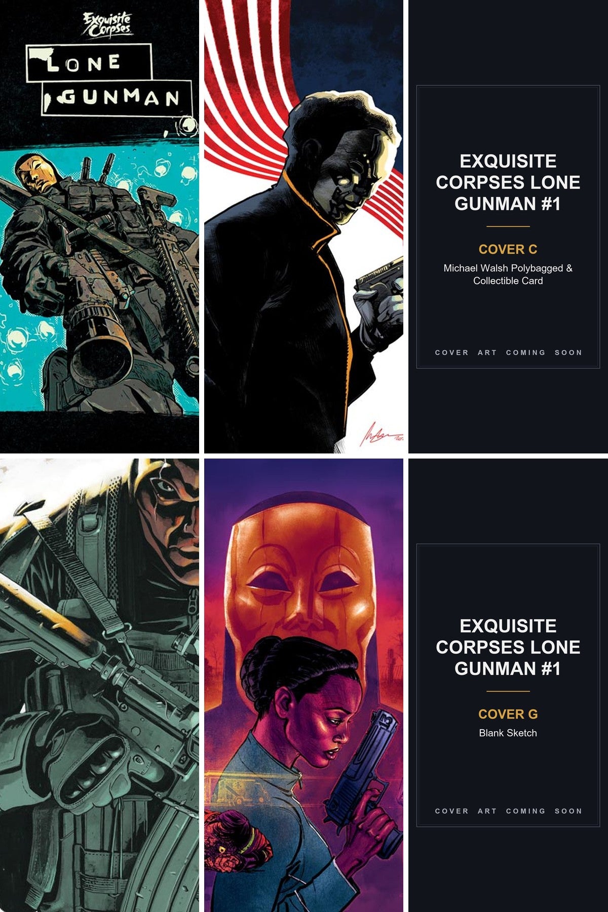 Exquisite Corpses Lone Gunman #1 (Of 5) all available covers + ratios bundle covers