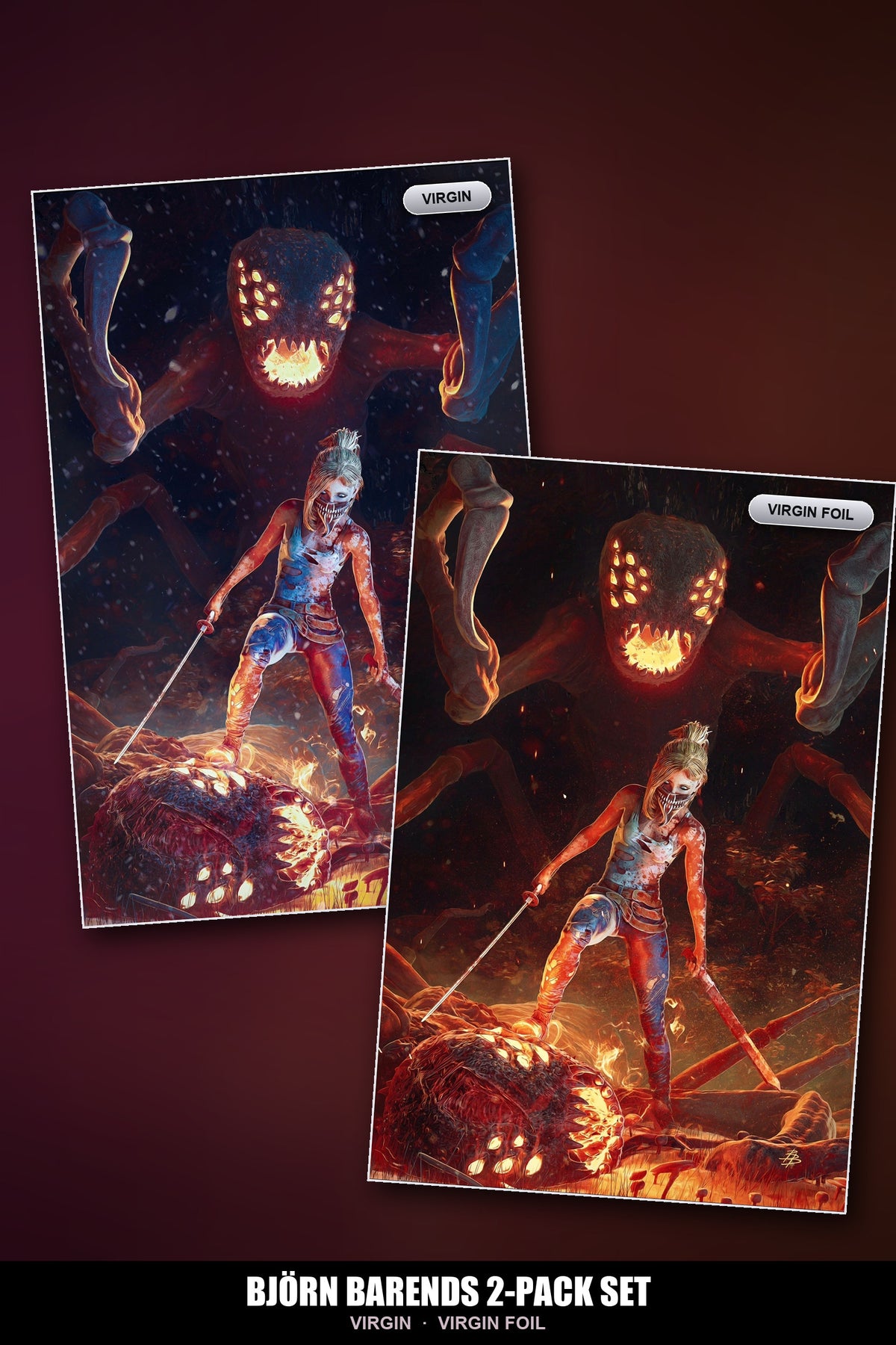 Something Is Killing the Children #1 Bjorn Barends Exclusive 2-Pack Set - virgin and virgin foil covers