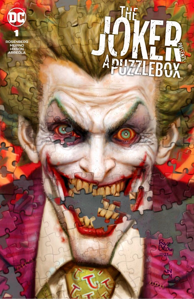 The Joker Presents A Puzzlebox #1 Ryan Brown exclusive trade dress variant cover