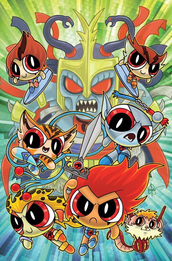 THUNDERCATS POWERPUFF GIRLS #3 CVR L INCENTIVE 1:5 KEN HAESER VIRGIN FOC BONUS VAR