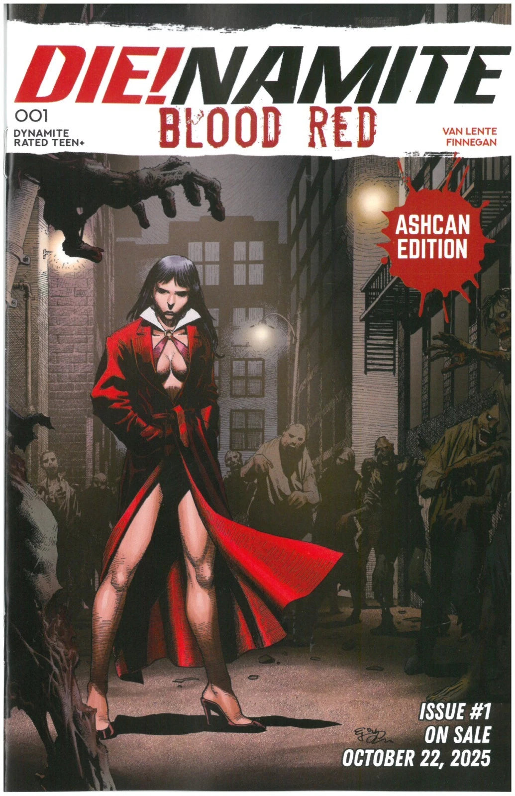 DIE!NAMITE BLOOD RED #1 ASHCAN PROMO 1 PER STORE PRESALE 10/08