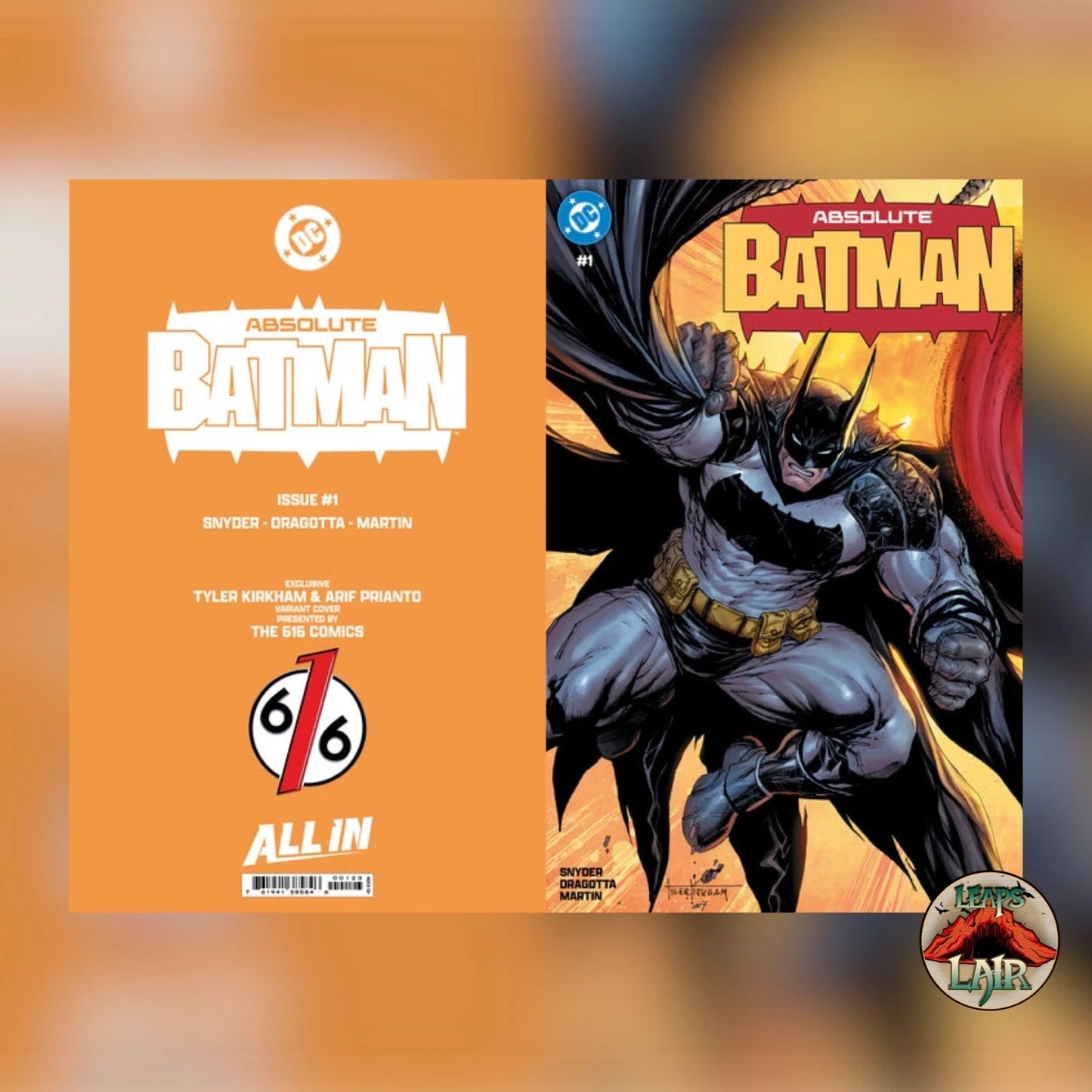 ABSOLUTE BATMAN 1 TYLER KIRKHAM EXCLUSIVE VARIANT LTD 3000