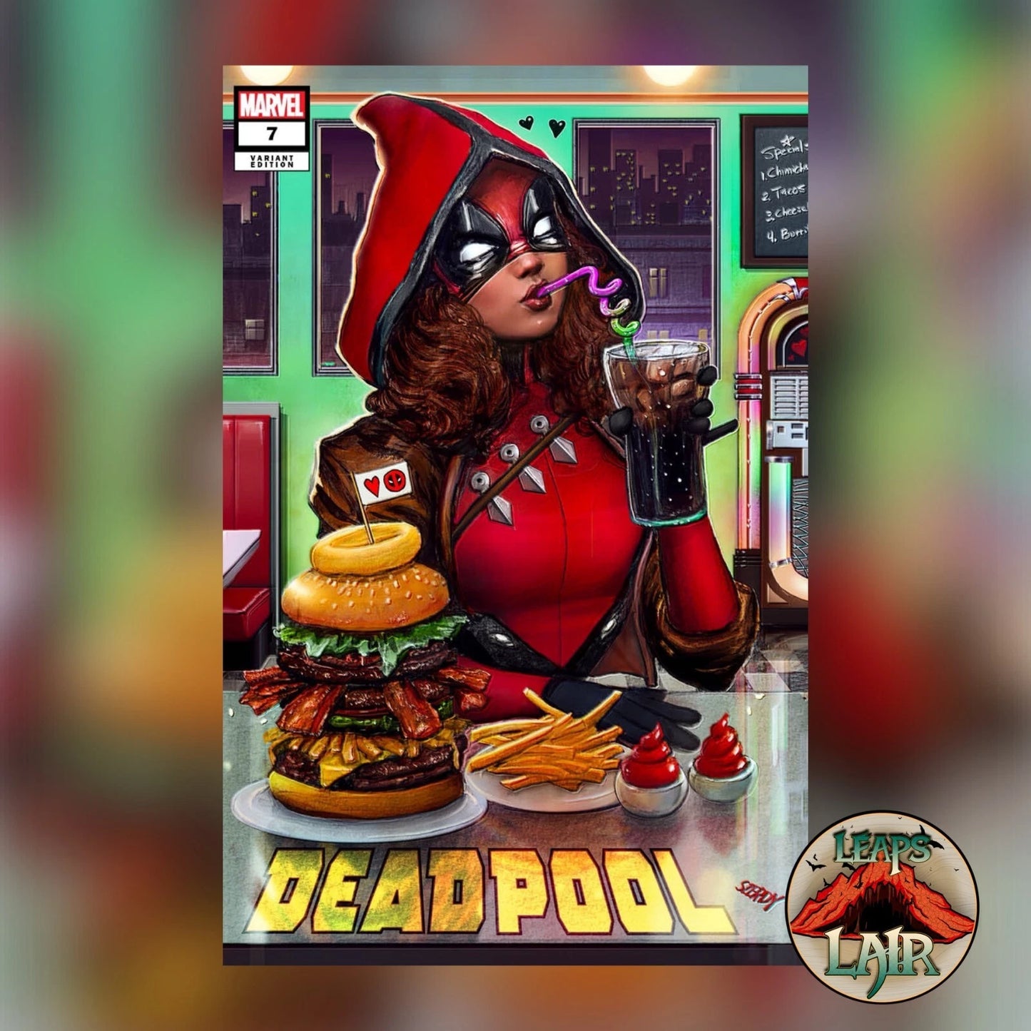Deadpool #7 Nathan Szerdy Exclusive Diner Trade Variant LTD Marvel