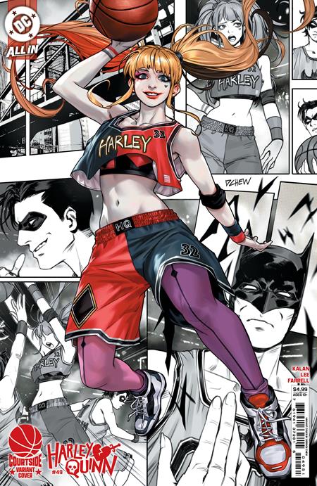 HARLEY QUINN #49 CVR D DERRICK CHEW COURTSIDE CARD STOCK VAR PRESALE 3/26