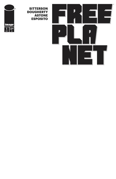 FREE PLANET #1 CVR C BLANK SKETCH VAR PRESALE 05/07/2025
