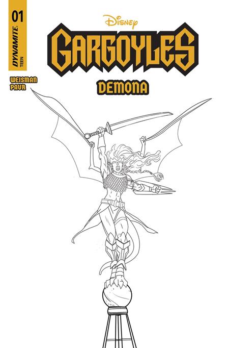 GARGOYLES DEMONA #1 CVR M INCENTIVE 1:10 FRANK PAUR LINE ART VAR