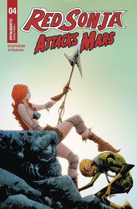 RED SONJA ATTACKS MARS #4 (OF 4) CVR B JAE LEE POLYBAGGED TRADING CARD VAR PRESALE 7/23
