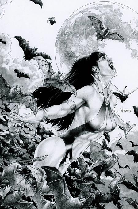 VAMPIRELLA (2025) #3 CVR Q INCENTIVE 1:15 JAY ANACLETO B&W VIRGIN VAR