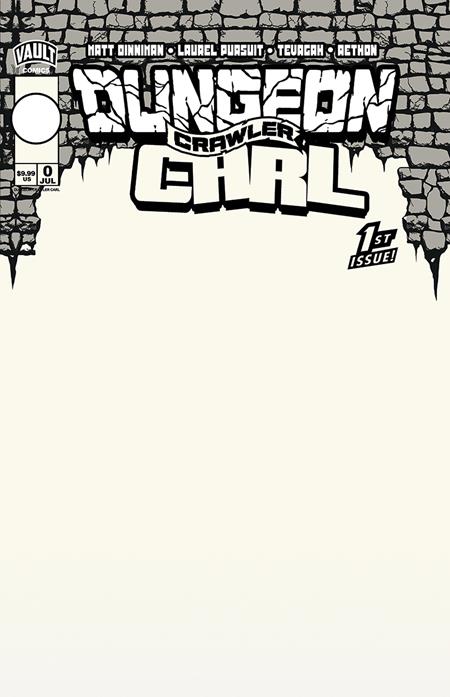 Dungeon Crawler Carl Special Edition #0 Cover E Blank Sketch PREORDER 7/15