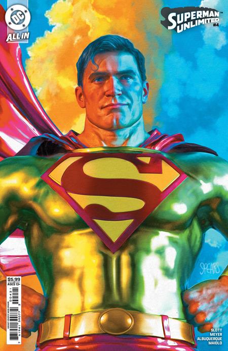 SUPERMAN UNLIMITED #4 CVR B MARK SPEARS CARD STOCK VAR PRESALE 8/20