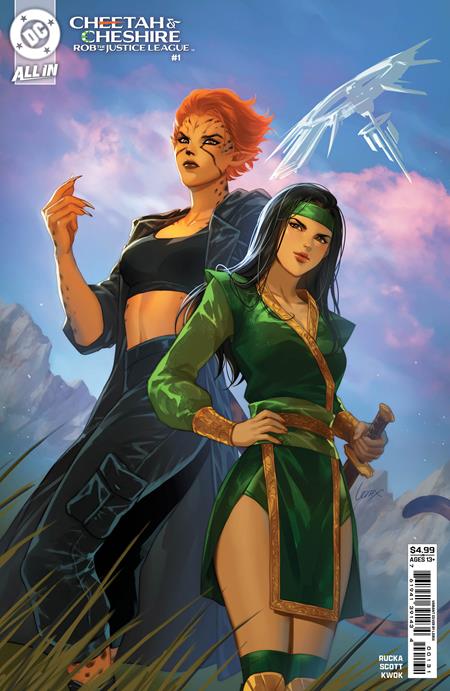 CHEETAH AND CHESHIRE ROB THE JUSTICE LEAGUE #1 (OF 6) CVR C LESLEY LEIRIX LI CARD STOCK VAR PRESALE 8/6