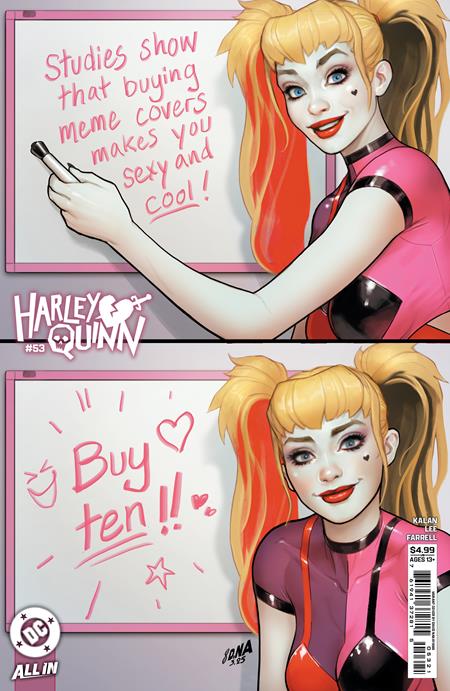 HARLEY QUINN #53 CVR B DAVID NAKAYAMA CARD STOCK VAR PRESALE 8/27