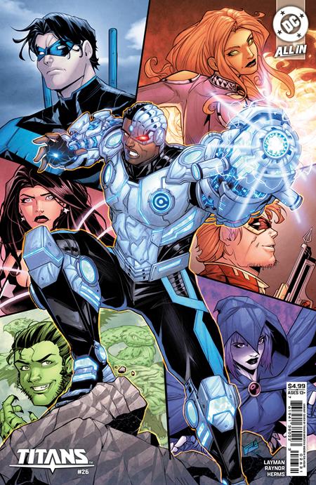 TITANS #26 CVR C TRAVIS MERCER CARD STOCK VAR PRESALE 8/20