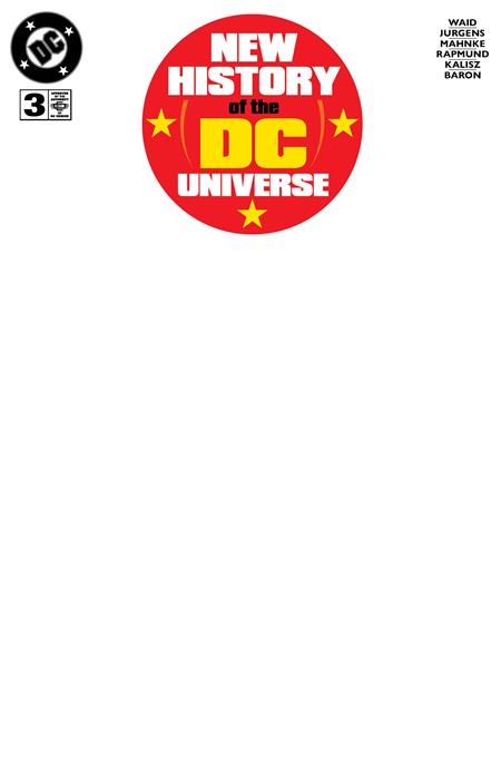 NEW HISTORY OF THE DC UNIVERSE #3 (OF 4) CVR F BLANK VAR PRESALE 09/24/2025