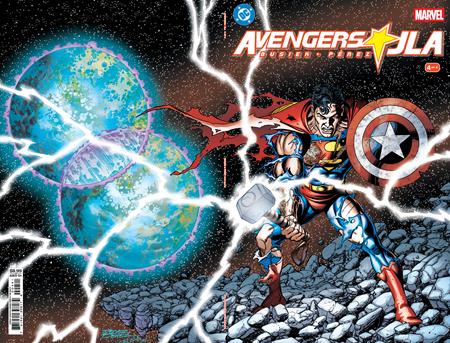 Avengers JLA #4 Facsimile Edition Cover D George Perez Wraparound Foil Variant