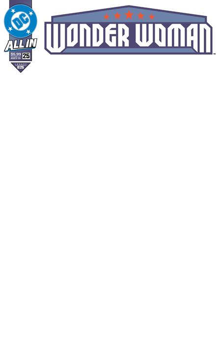 WONDER WOMAN #25 CVR F BLANK CARD STOCK VAR PRESALE 09/24/2025
