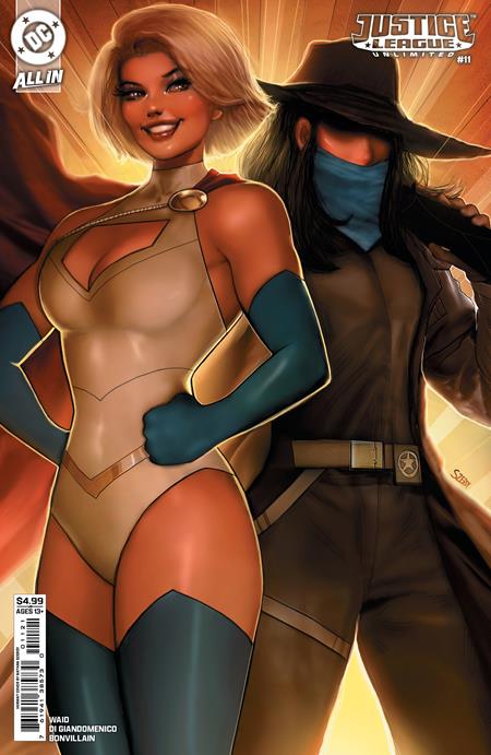 JUSTICE LEAGUE UNLIMITED #11 CVR B NATHAN SZERDY CARD STOCK VAR PRESALE 09/24/2025