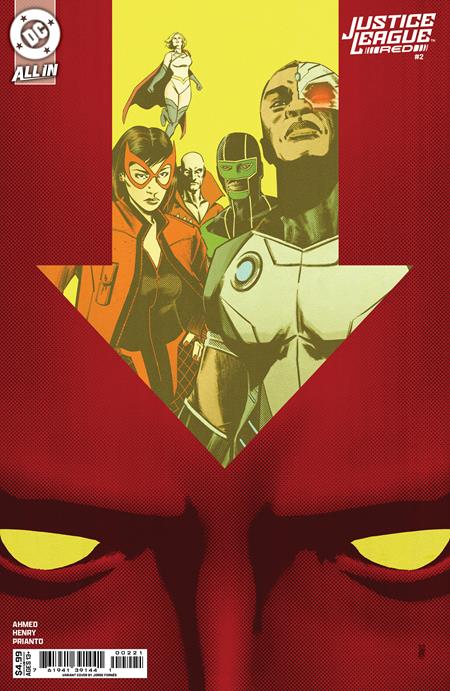 JUSTICE LEAGUE RED #2 (OF 6) CVR B JORGE FORNES CARD STOCK VAR PRESALE 09/17/2025