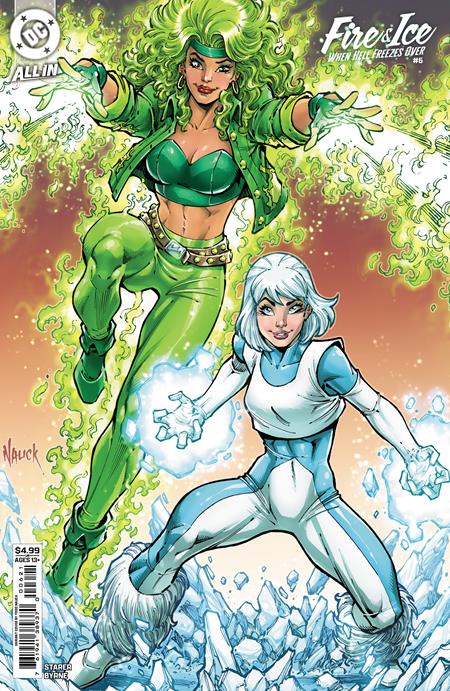 FIRE & ICE WHEN HELL FREEZES OVER #6 (OF 6) CVR B TODD NAUCK CARD STOCK VAR PRESALE 9/10