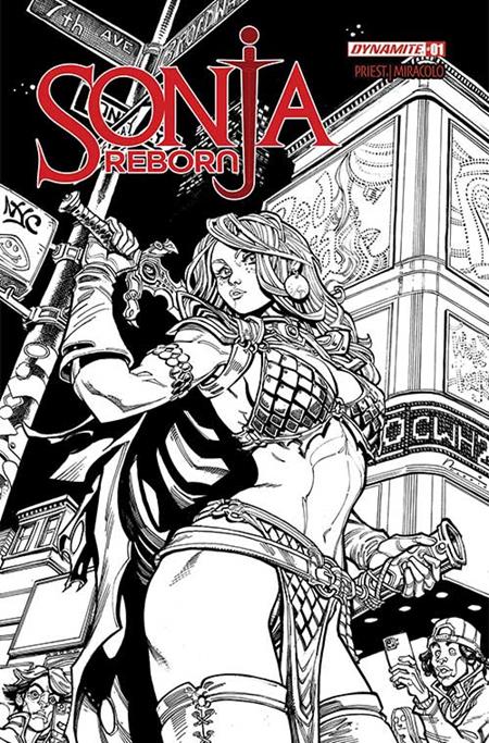 SONJA REBORN #1 CVR O 1:10 INCENTIVE CHAD HARDIN LINE ART VAR PRESALE 8/27