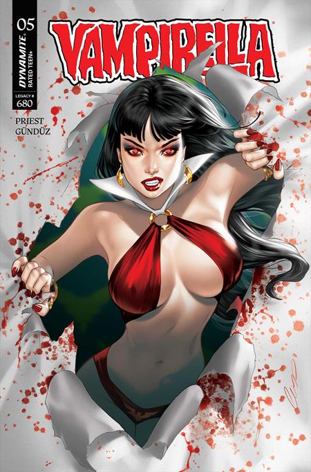 VAMPIRELLA (2025) #5 CVR D ELIAS CHATZOUDIS VAR PRESALE 9/10