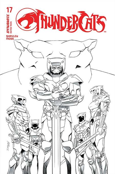 THUNDERCATS #17 CVR N INCENTIVE 1:10 DECLAN SHALVEY LINE ART VAR PRESALE 8/6
