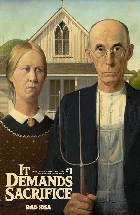 It Demands Sacrifice #1 (Of 4) Cover E Grant Wood Old Masters