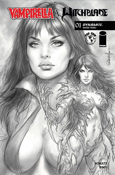 Vampirella X Witchblade Special #1 Cover J Incentive 1:10 Lucio Parrillo Line Art