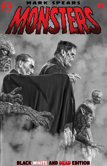 Mark Spears Monsters #1 7th Printing Black White & Dead Edition Cover A Mark Spears Blood Seekers