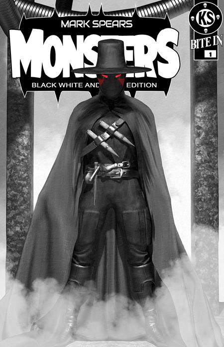 Mark Spears Monsters #1 7th Printing Black White & Dead Edition Cover D Mark Spears Absolute Batman #1 Homage