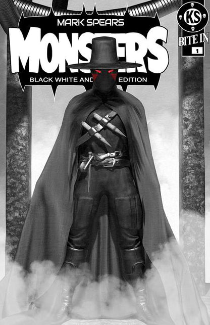 Mark Spears Monsters #1 7th Printing Black White & Dead Edition Cover D Mark Spears Absolute Batman #1 Homage