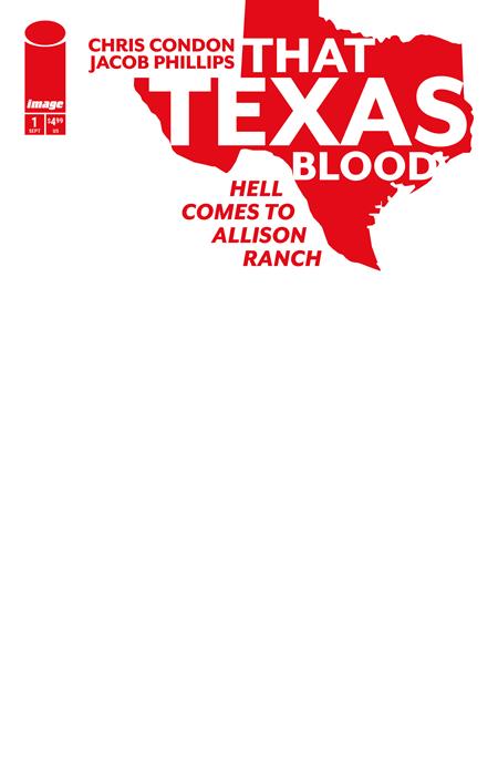 That Texas Blood: Hell Comes to Allison Ranch #1 (Of 6) Cover E Blank Sketch