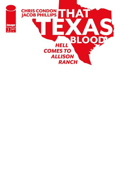 That Texas Blood: Hell Comes to Allison Ranch #1 (Of 6) Cover E Blank Sketch